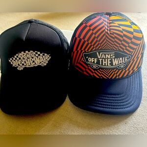 Vans Off The Wall Skateboard Patch Snapback Hat 2 hats Never worn Otto